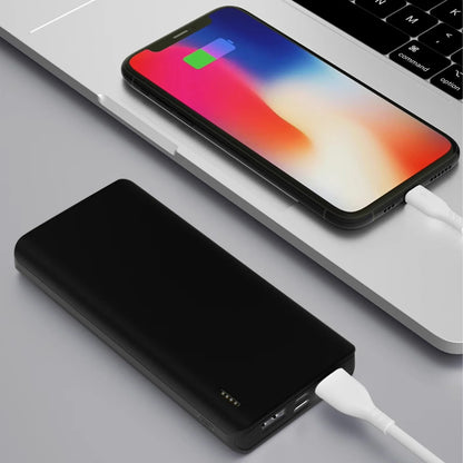 20,000 Mah Portable Charger Power Bank,  Power Bank Dual USB (Output Only) Output Battery Pack for Iphone, Ipad, Galaxy, Android, Pixel and Tablet (Black)